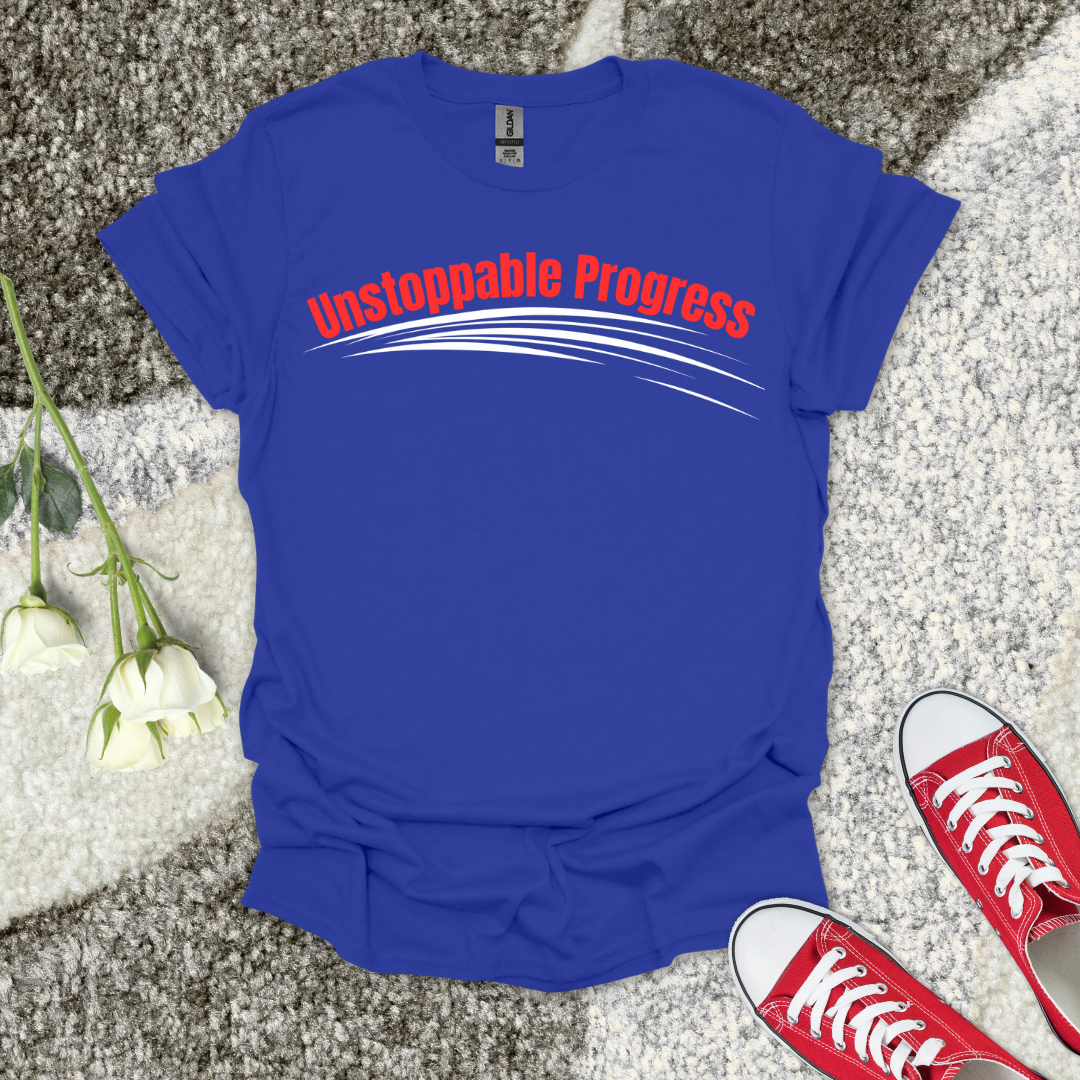 Unstoppable Progress - Christian T-Shirt – Faith Graphic Tee