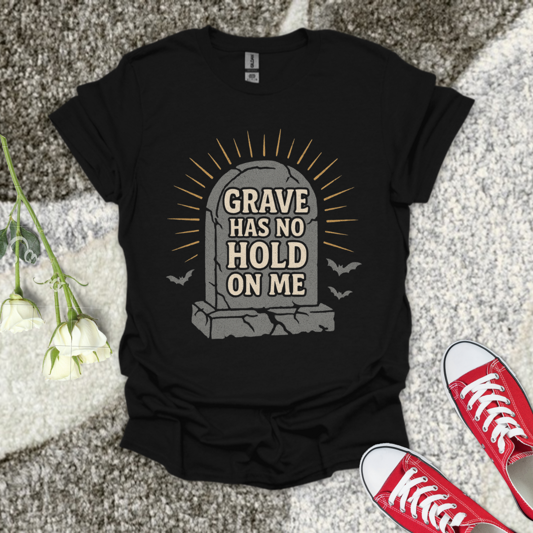 Grave Has No Hold On Me Halloween Christian T-Shirt – Faith Graphic Tee