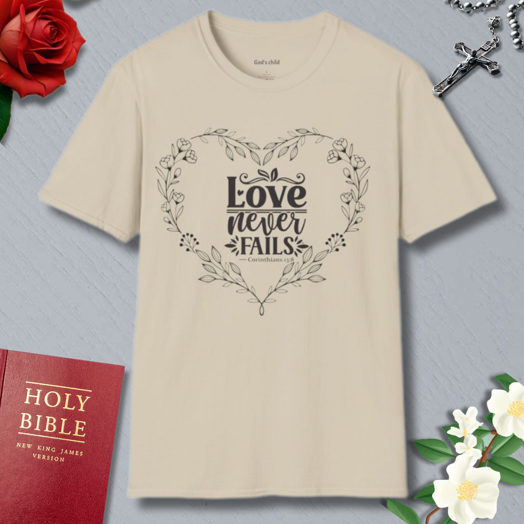 Love Never Fails T-shirt