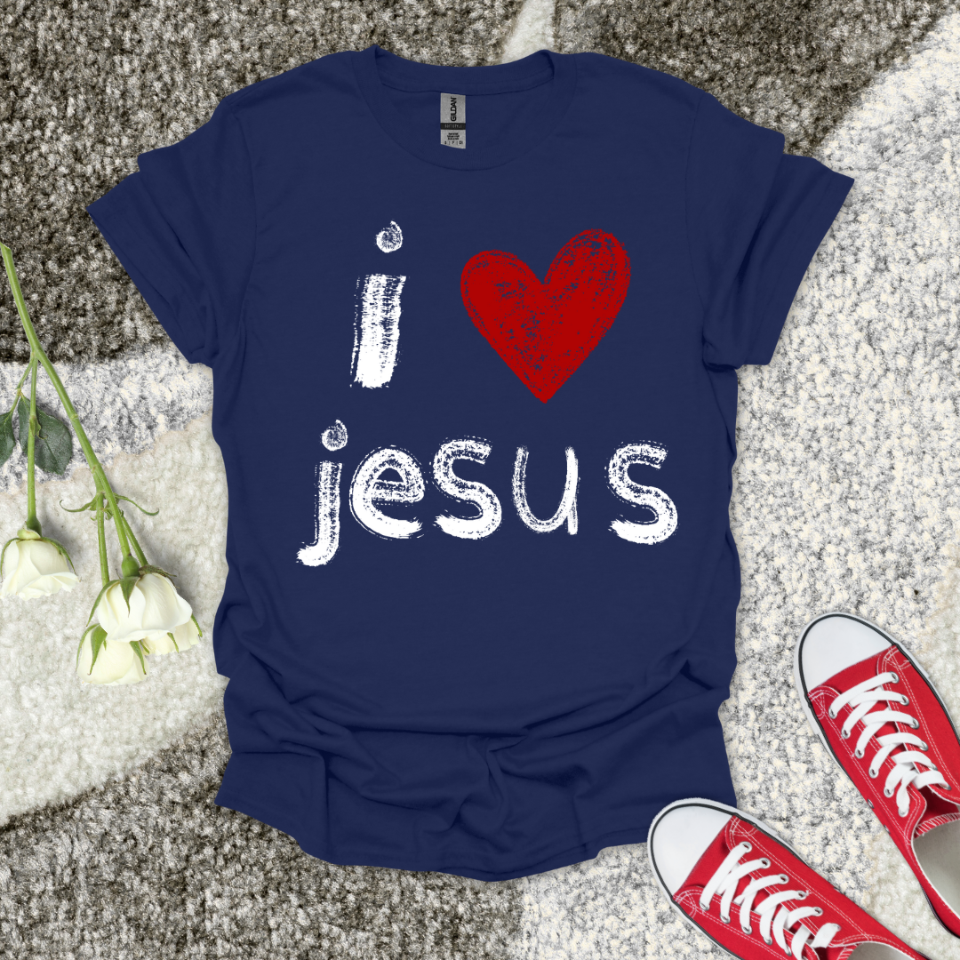 I love Jesus Christian T-Shirt – Faith Graphic Tee
