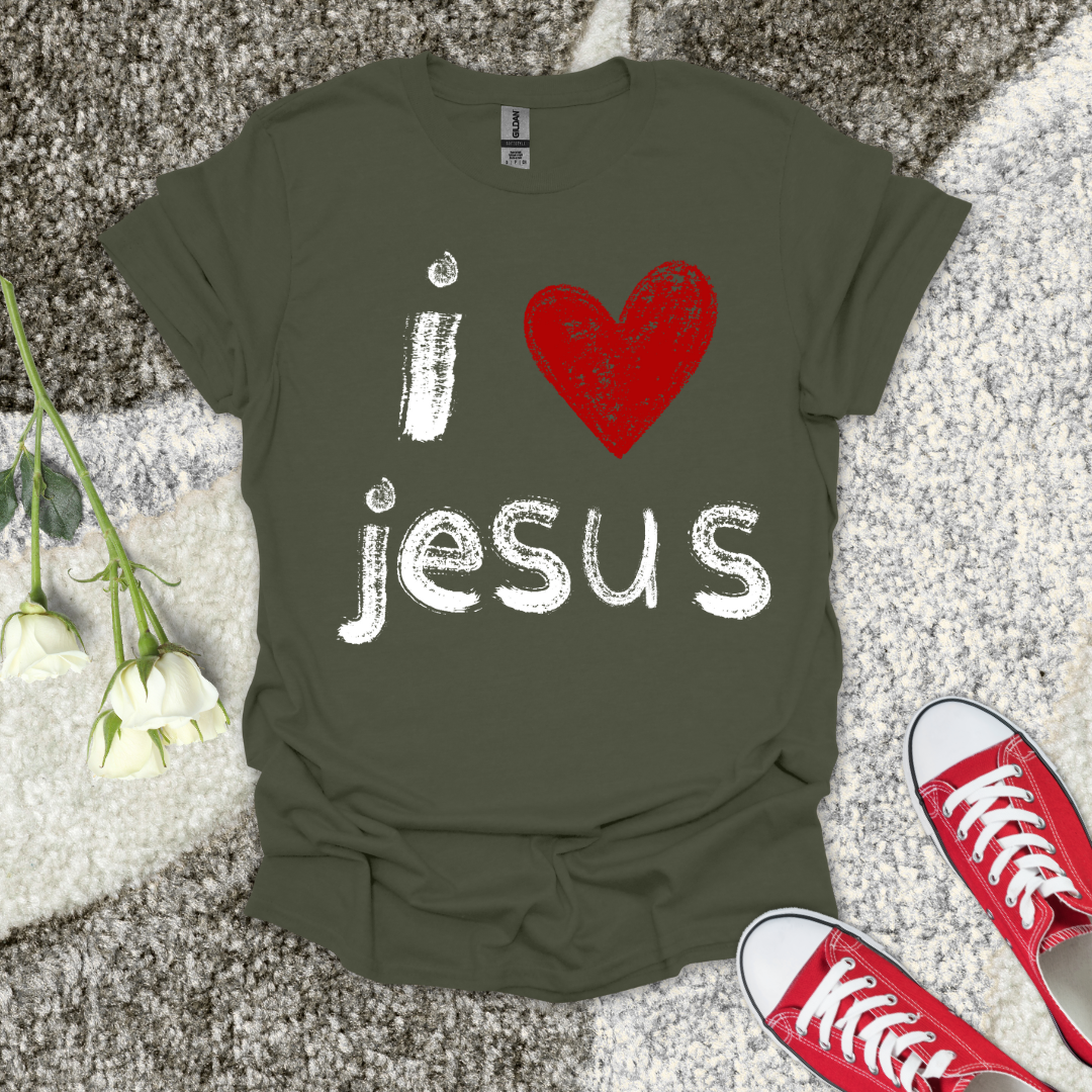 I love Jesus Christian T-Shirt – Faith Graphic Tee