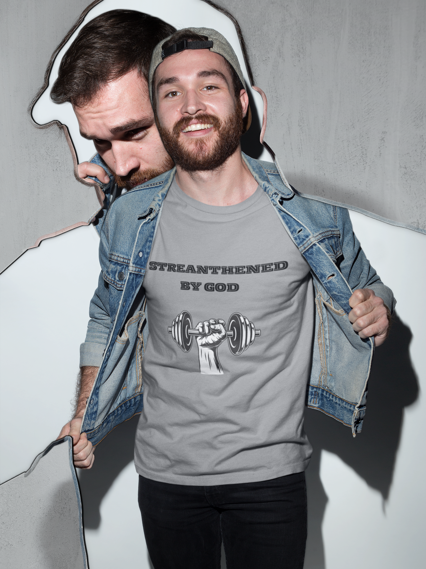 Streanthened by God - Christian T-Shirt – Faith Graphic Tee