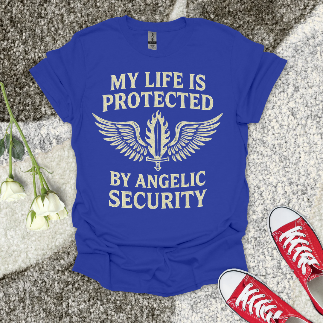 Angelic Security - Christian T-Shirt – Faith Graphic Tee