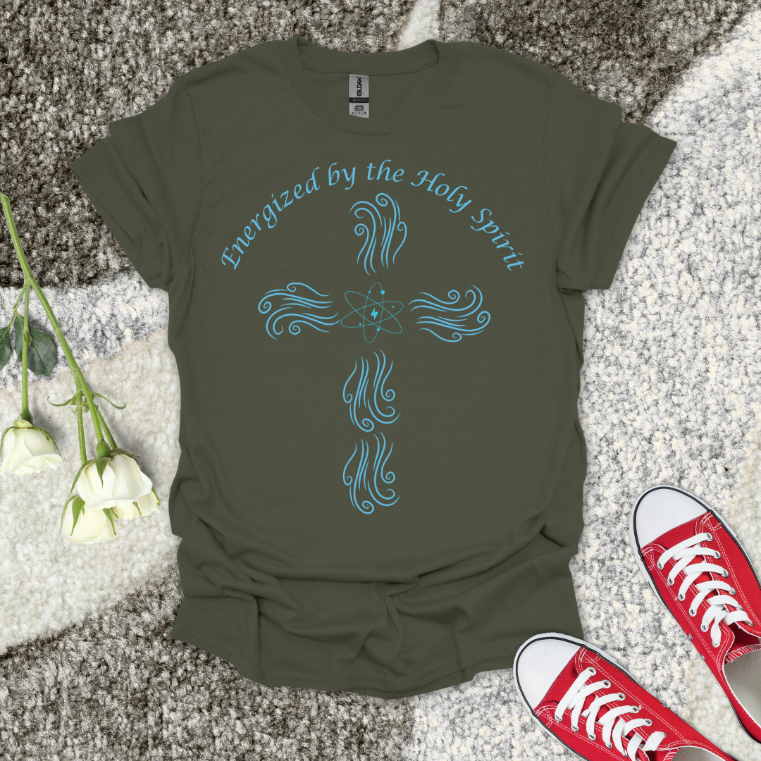Energized by the Holy Spirit - Christian T-Shirt – Faith Graphic Tee