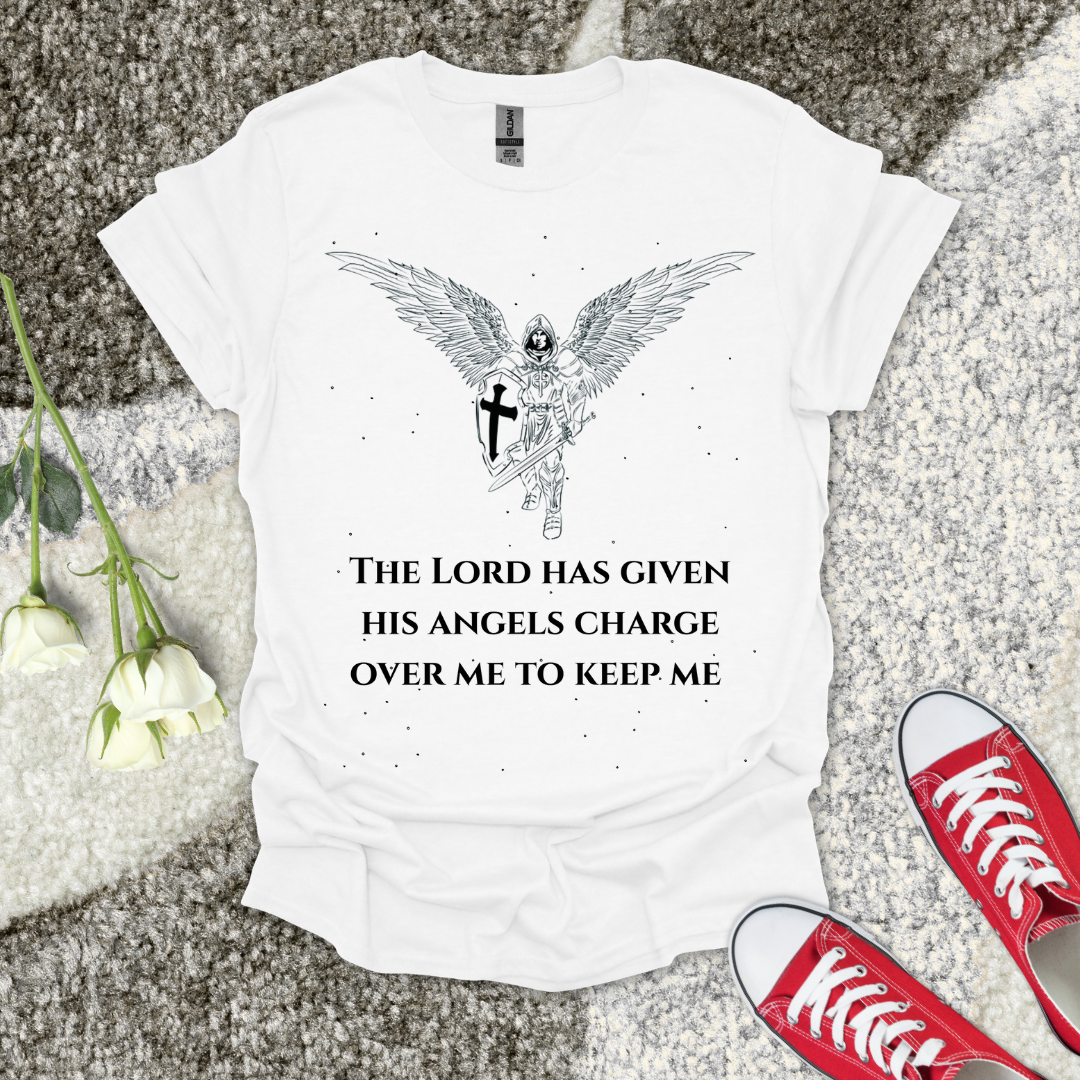 Angels Cover Me - Christian T-Shirt – Faith Graphic Tee