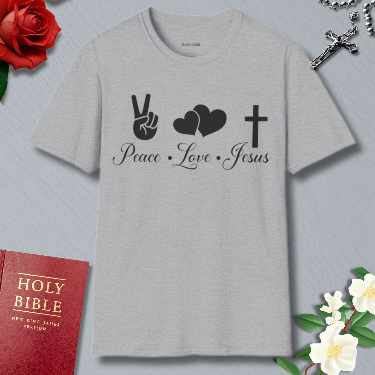 Peace Love Jesus T-shirt