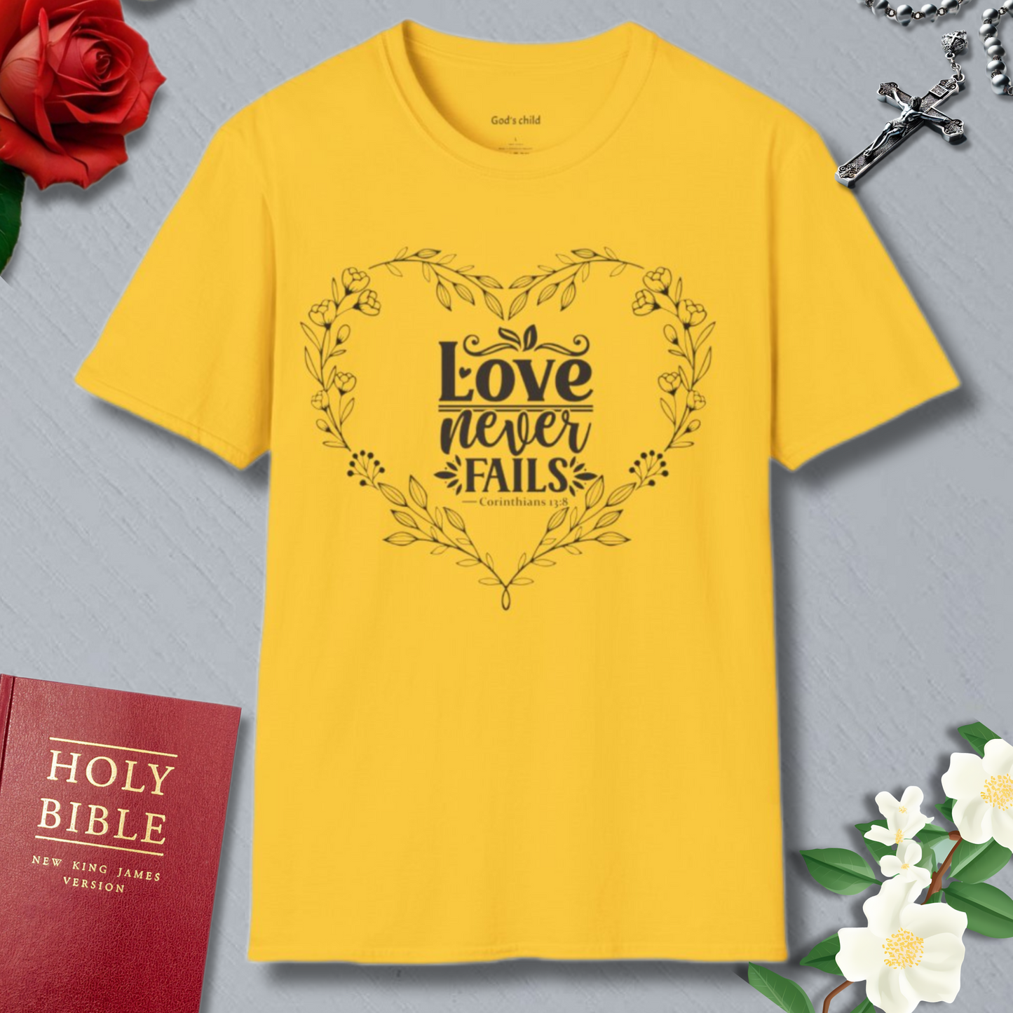 Love Never Fails T-shirt