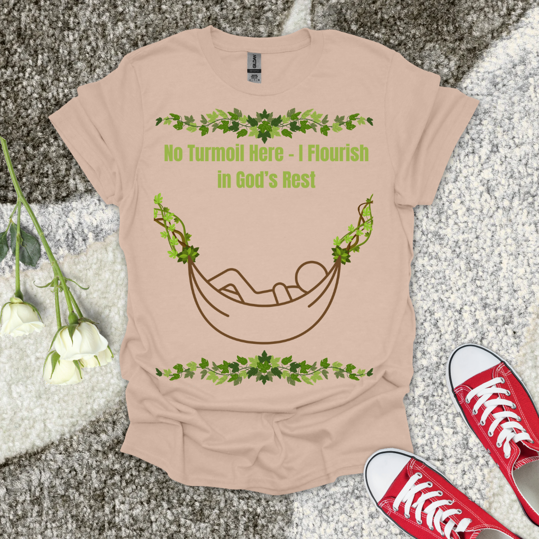 I Flourish in God's Rest - Christian T-Shirt – Faith Graphic Tee