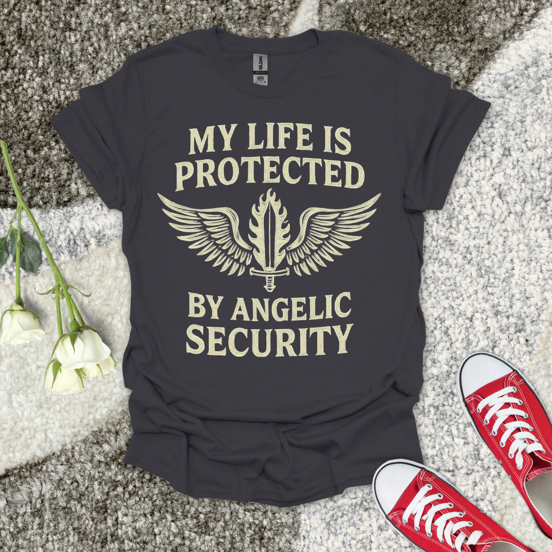 Angelic Security - Christian T-Shirt – Faith Graphic Tee