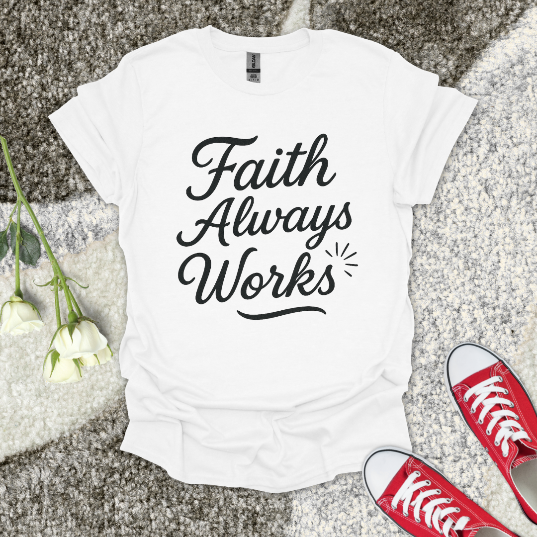 Faith Always Works Christian T-Shirt – Faith Graphic Tee