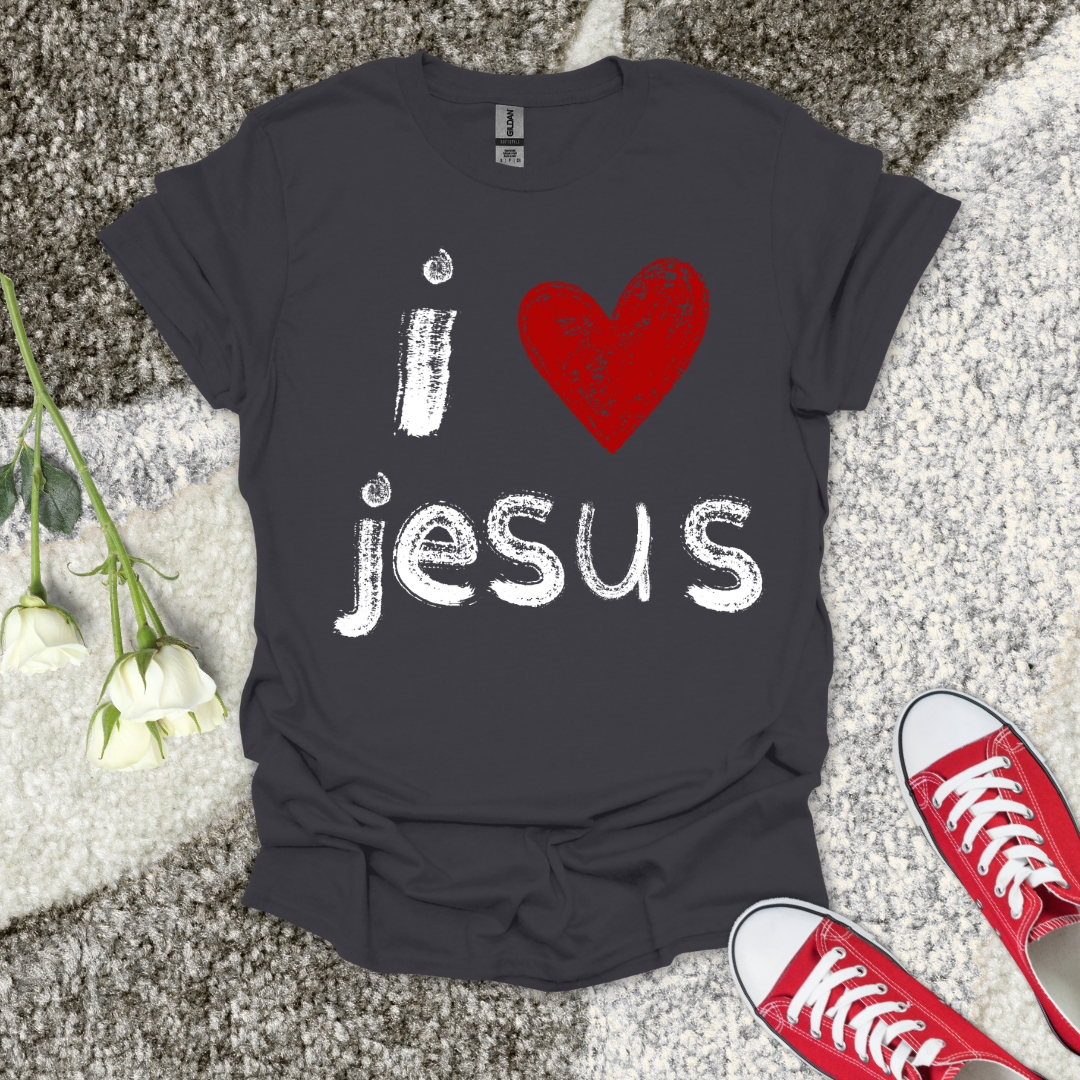 I love Jesus Christian T-Shirt – Faith Graphic Tee