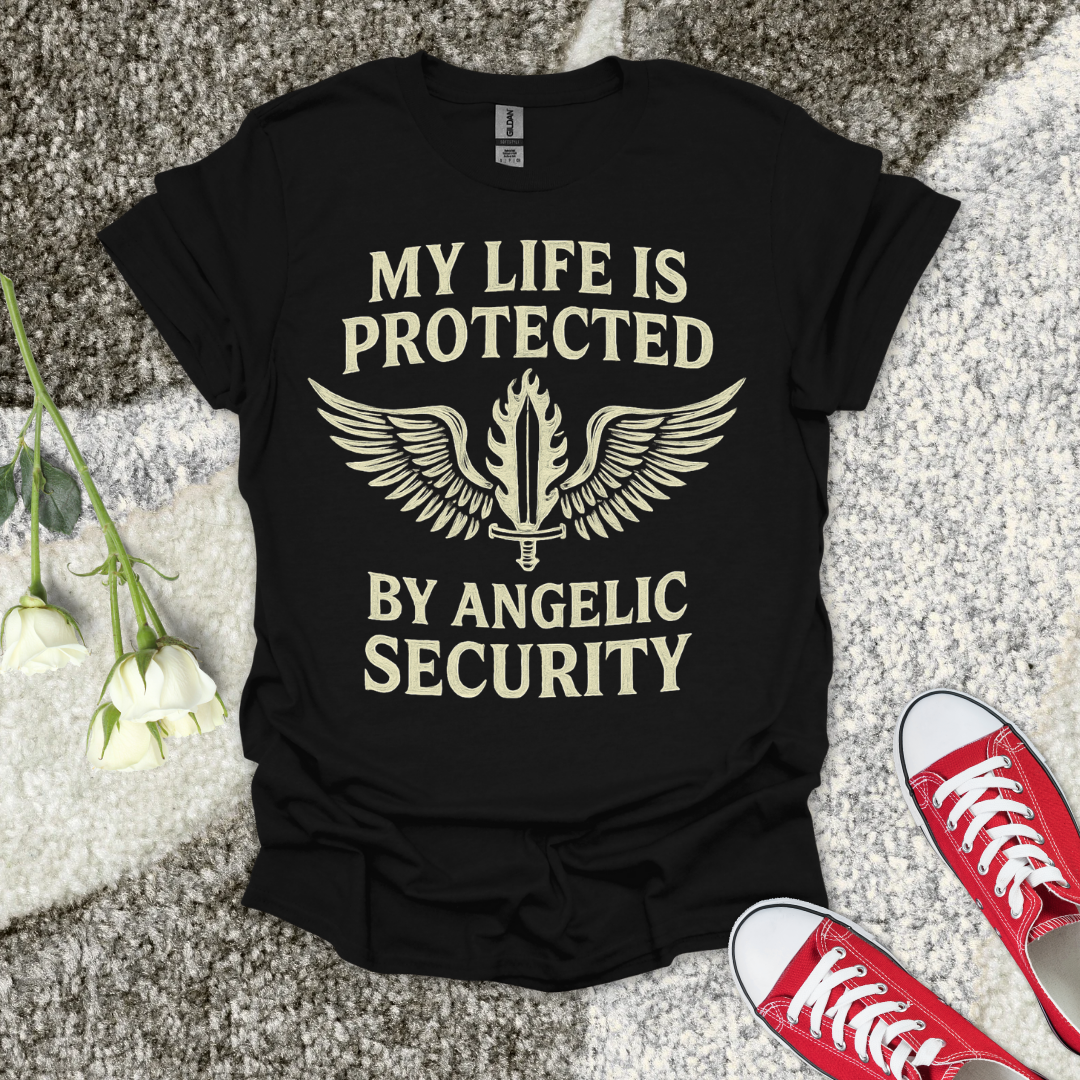 Angelic Security - Christian T-Shirt – Faith Graphic Tee