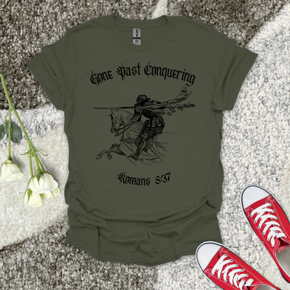 Gone Past Conquering - Christian T-Shirt – Faith Graphic Tee