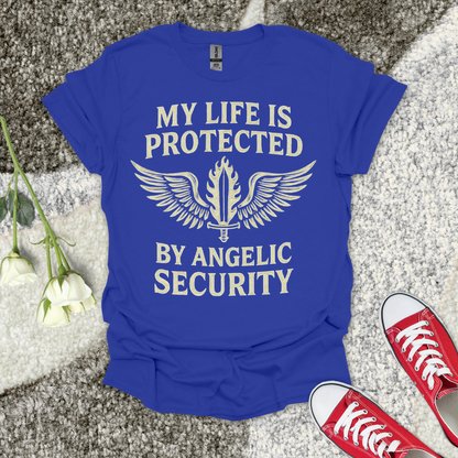 Angelic Security - Christian T-Shirt – Faith Graphic Tee