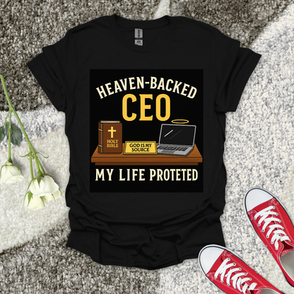 Heaven - Backed CEO - Christian T-Shirt – Faith Graphic Tee