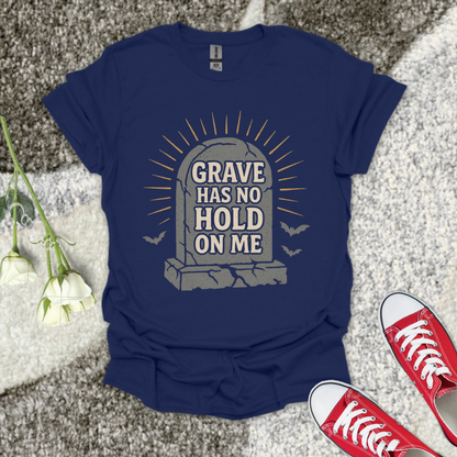 Grave Has No Hold On Me Halloween Christian T-Shirt – Faith Graphic Tee