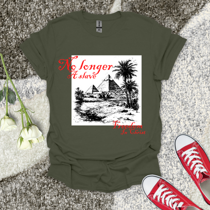 No Longer A Slave To Fear Christian T-Shirt – Faith Graphic Tee