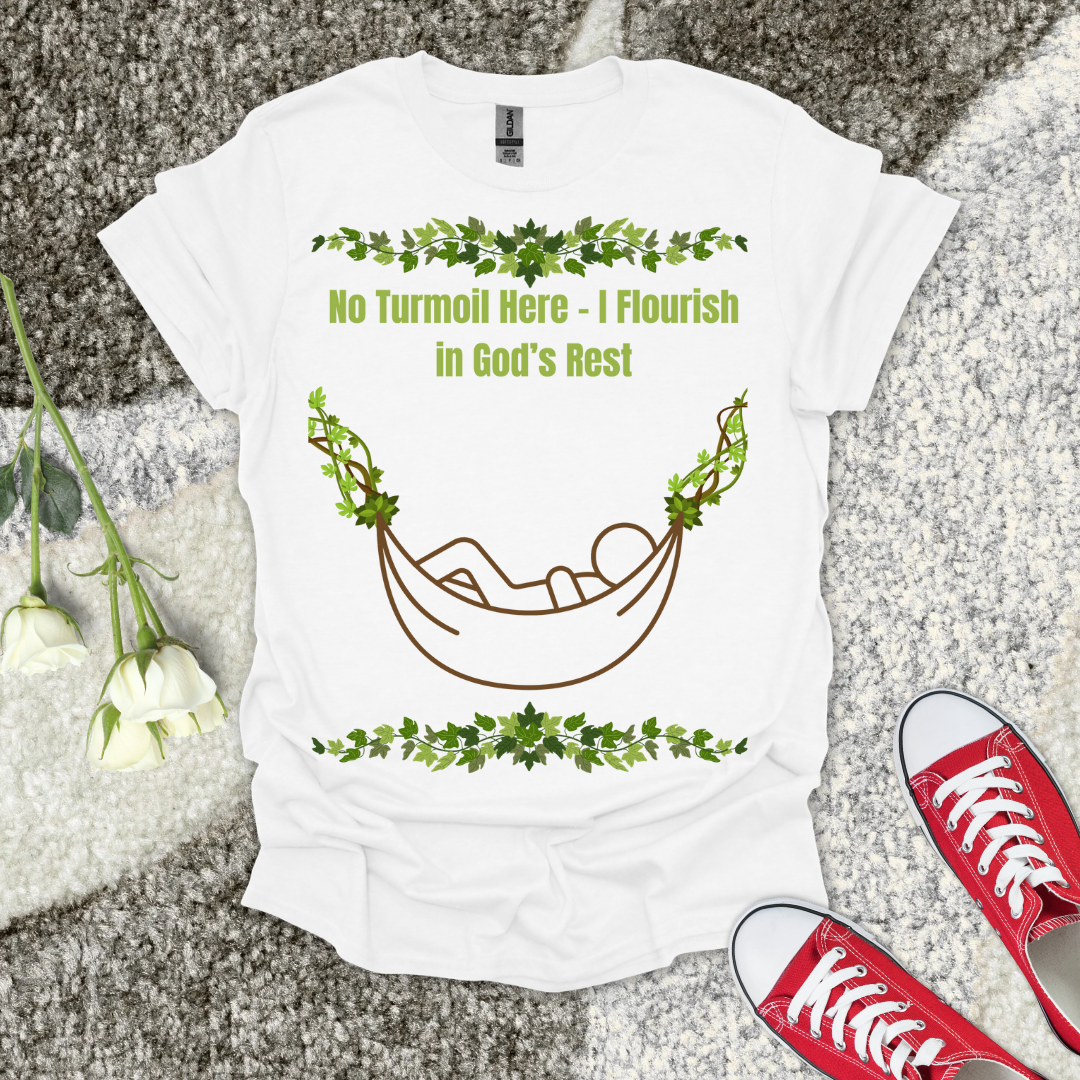 I Flourish in God's Rest - Christian T-Shirt – Faith Graphic Tee