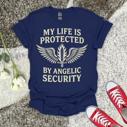 Angelic Security - Christian T-Shirt – Faith Graphic Tee