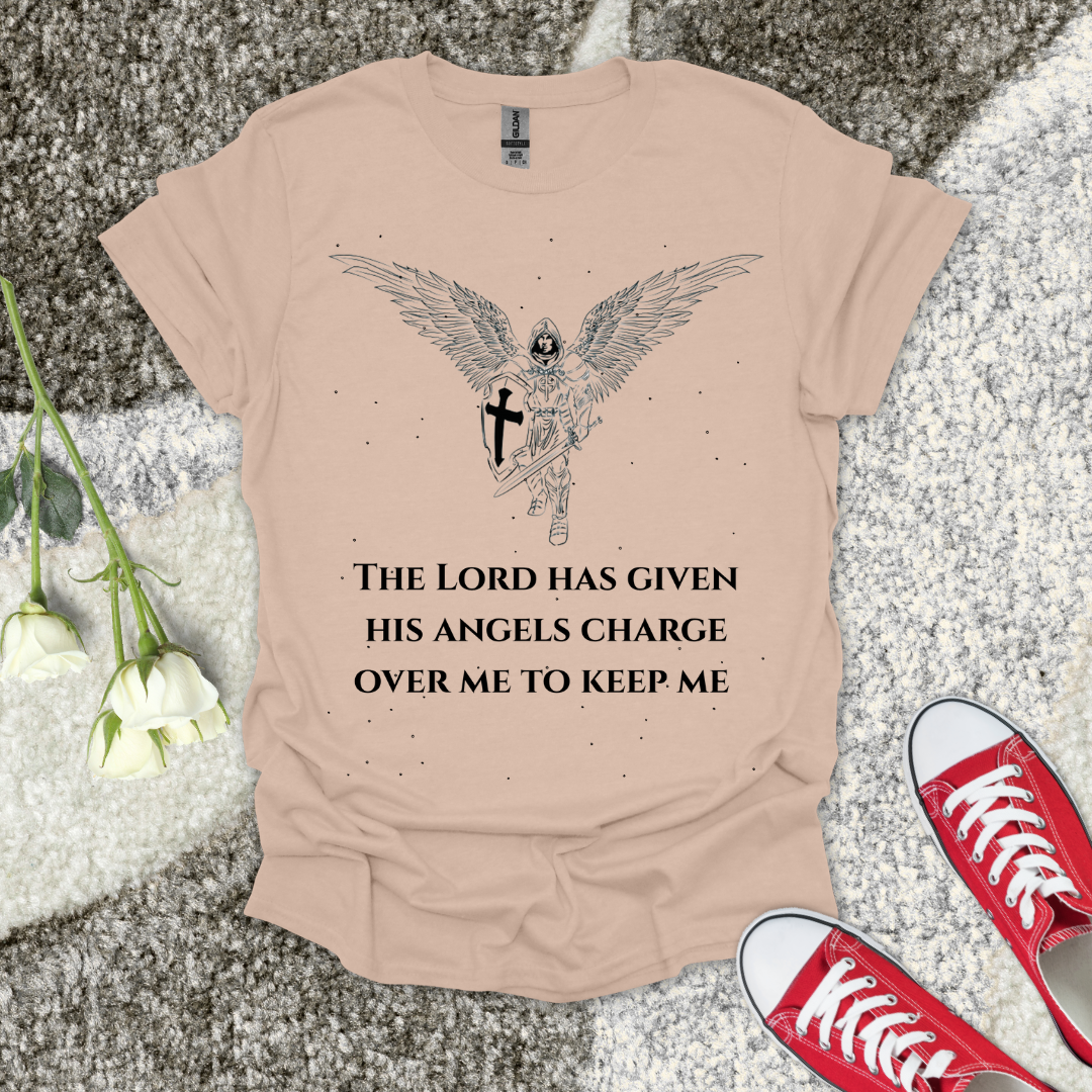 Angels Cover Me - Christian T-Shirt – Faith Graphic Tee
