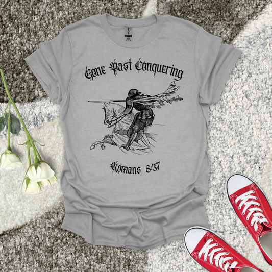 Gone Past Conquering - Christian T-Shirt – Faith Graphic Tee