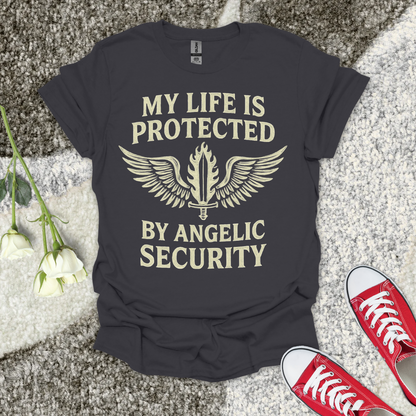 Angelic Security - Christian T-Shirt – Faith Graphic Tee