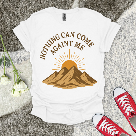 Nothing Can Come Against Me Christian T-Shirt – Faith Graphic Tee
