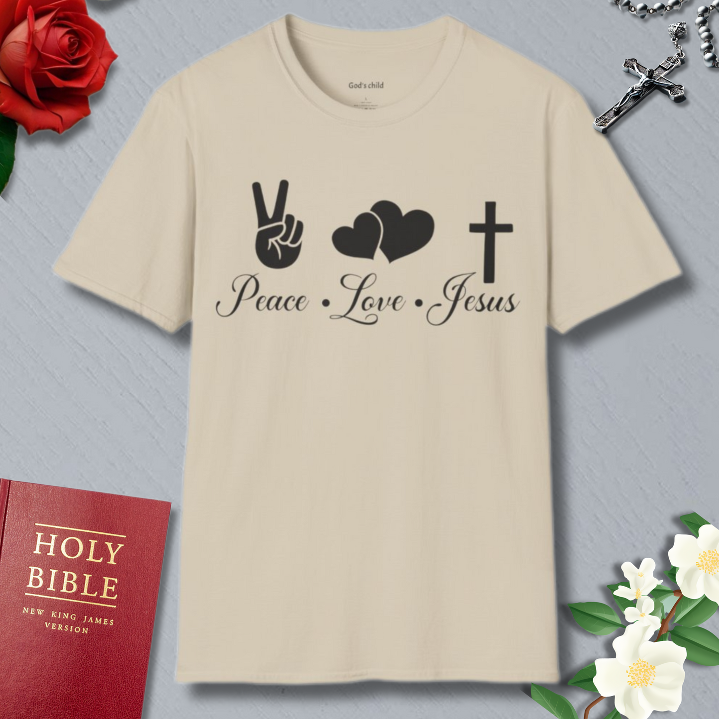 Peace Love Jesus T-shirt
