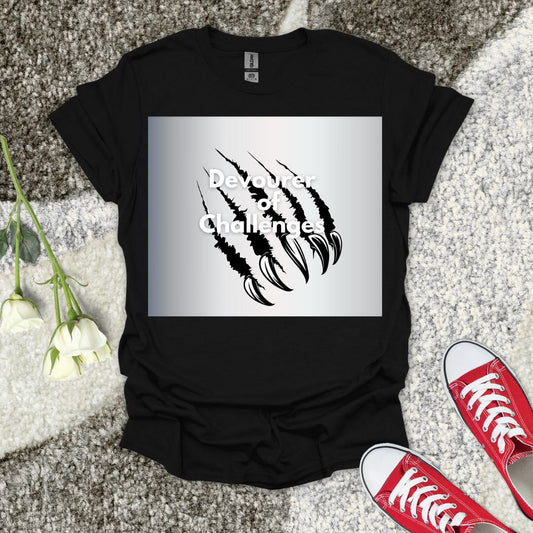 Devourer of Challenges - Christian T-Shirt – Faith Graphic Tee
